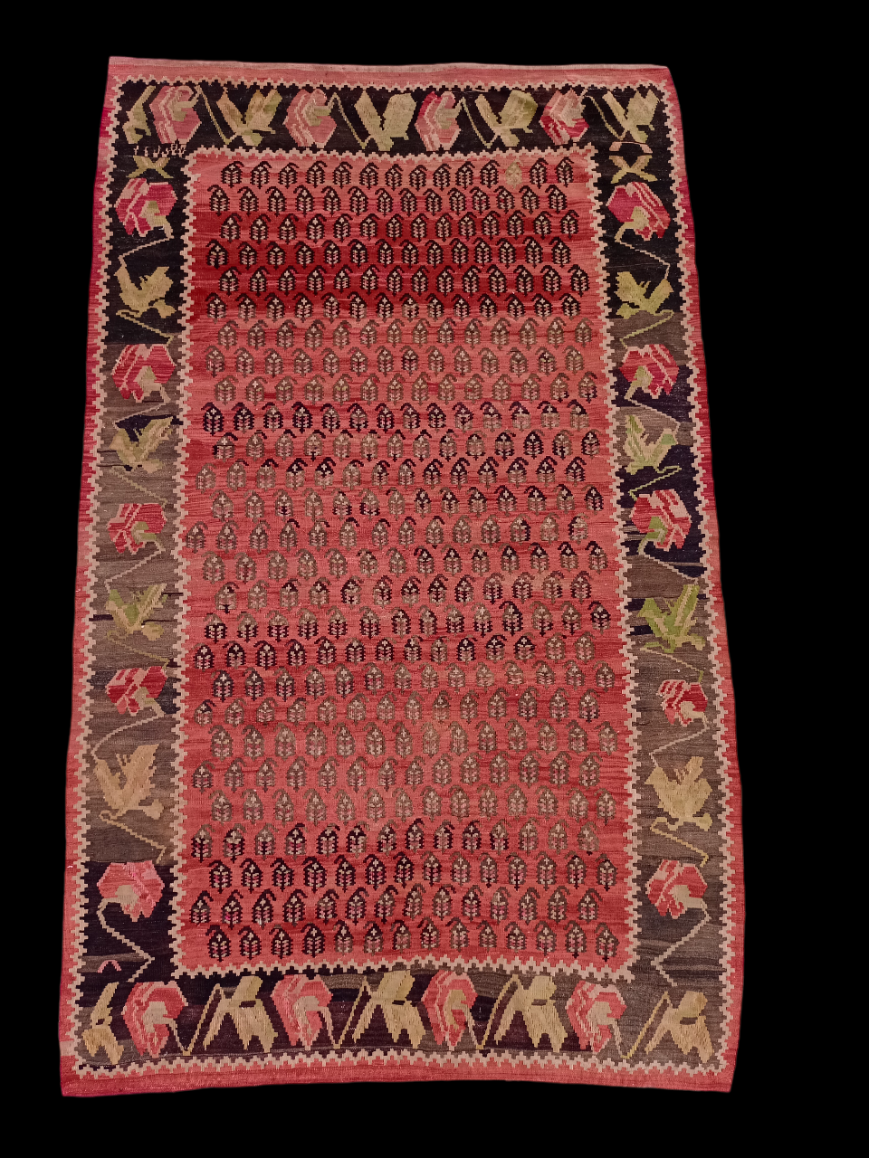 Vintage Beautiful Hand Woven Armenian Wool Weaving Kilim Rug